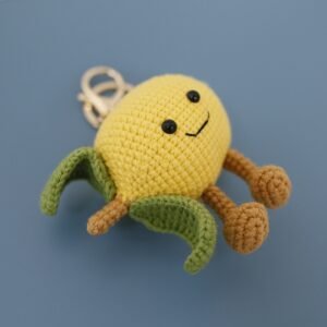 Alternative view of Handmade Crochet Lemon Keychain | Knit&Knots